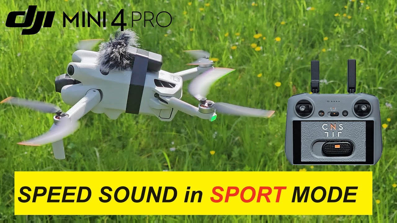 DJI mini 4 pro SPEED SOUND in SPORT MODE Full Video - YouTube