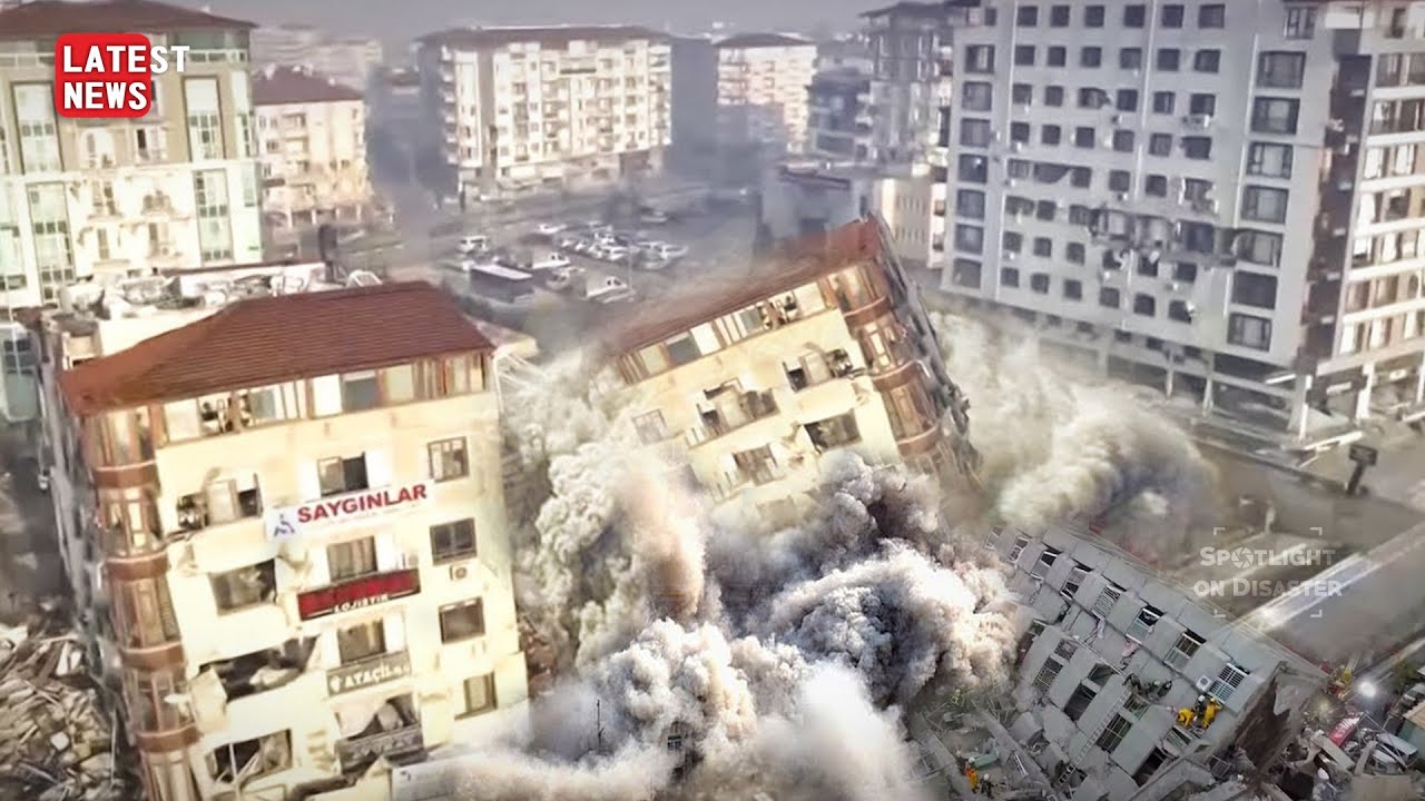 Panic as new earthquakes hit Turkey, M6.4 Earthquake destroys Antakya, Hatay, southern Turkey