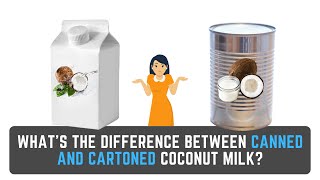 Is canned coconut milk the same as carton