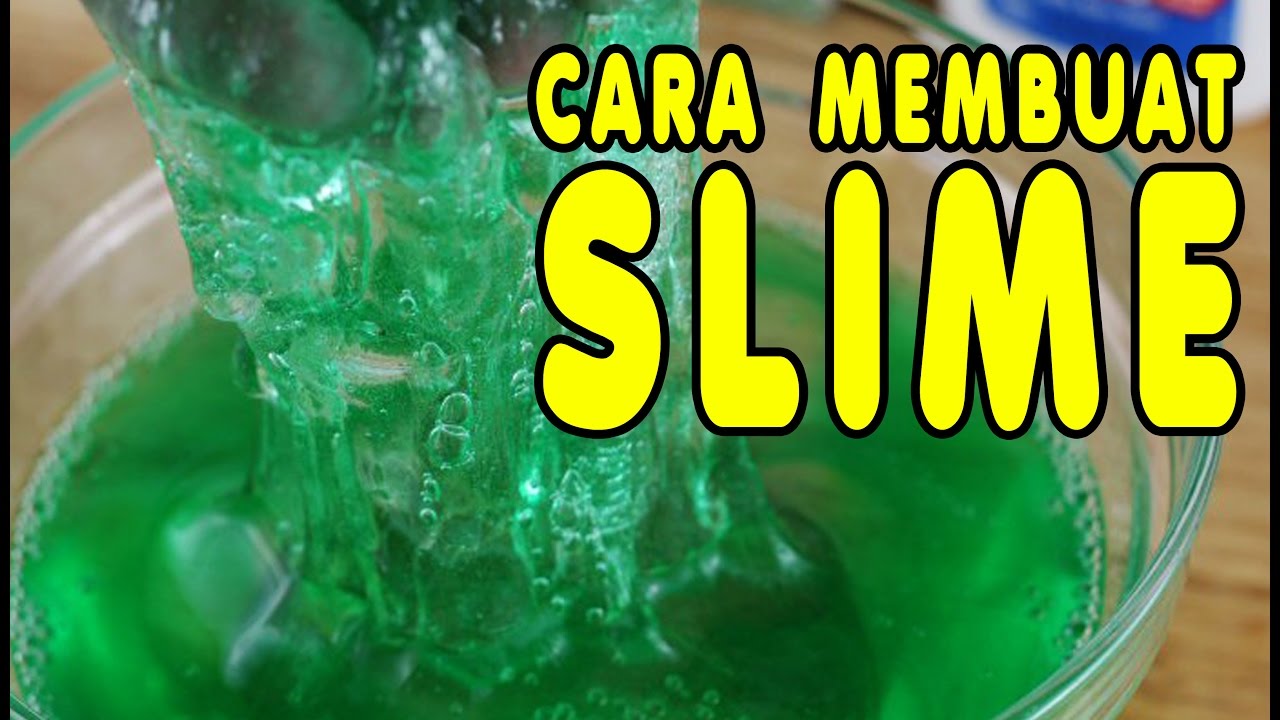 CARA MEMBUAT SLIME MAINAN LENDIR - YouTube