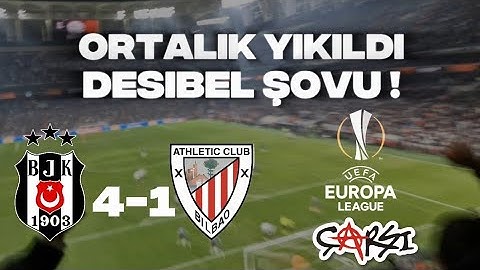 DÜNYANIN EN İYİ TARAFTARI! - DESİBEL ŞOVU [ Beşiktaş - Athletic Bilbao tribün özeti ] Kuzey Üst