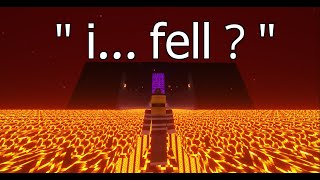 Minecraft but I FELL in PARKOUR HELL