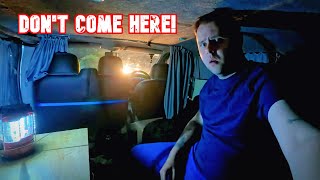 WARNING! DO NOT CAMP HERE! Stealth Van Camping Fail In Nottingham