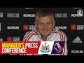 Manager's Press Conference | Manchester United v Newcastle United | Ole Gunnar Solskjaer