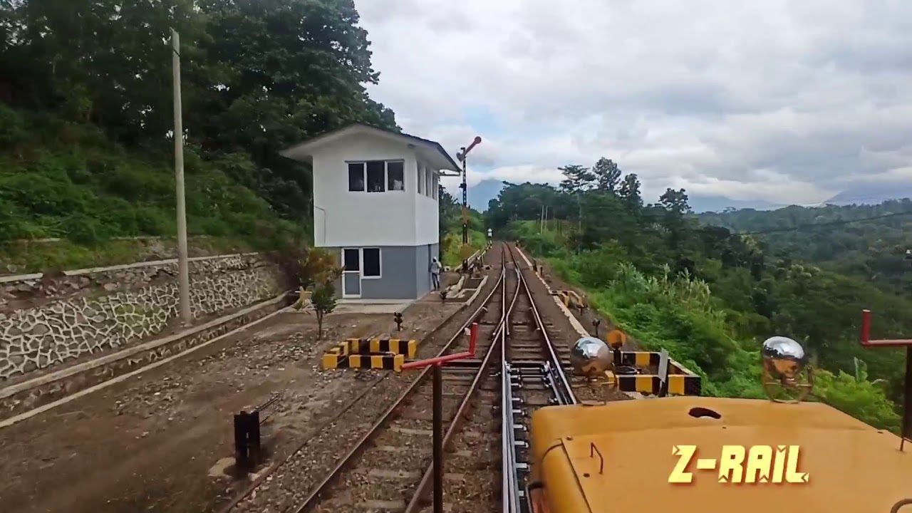 Cab Ride Track Motor Car (TMC) perjalanan lintas pegunungan, stasiun warung bandrek - Leles part 3