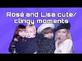 Rosé and Lisa (Chaelisa) cute/clingy moments