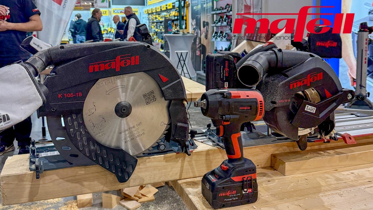 MAFELL - K 105-18, NFU 50-18 a SR 800-18 na veľtrhu STŘECHY PRAHA 2026