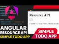 Learn Angular Resource API with a Simple App (v20 Tutorial)