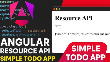 Learn Angular Resource API with a Simple App (v20 Tutorial)