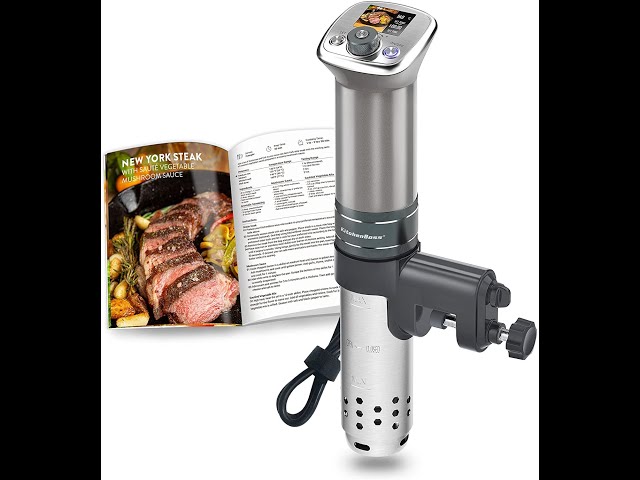 Cuiseur Sous Vide KitchenBoss G320 Pro Argent - 20 Programmes de