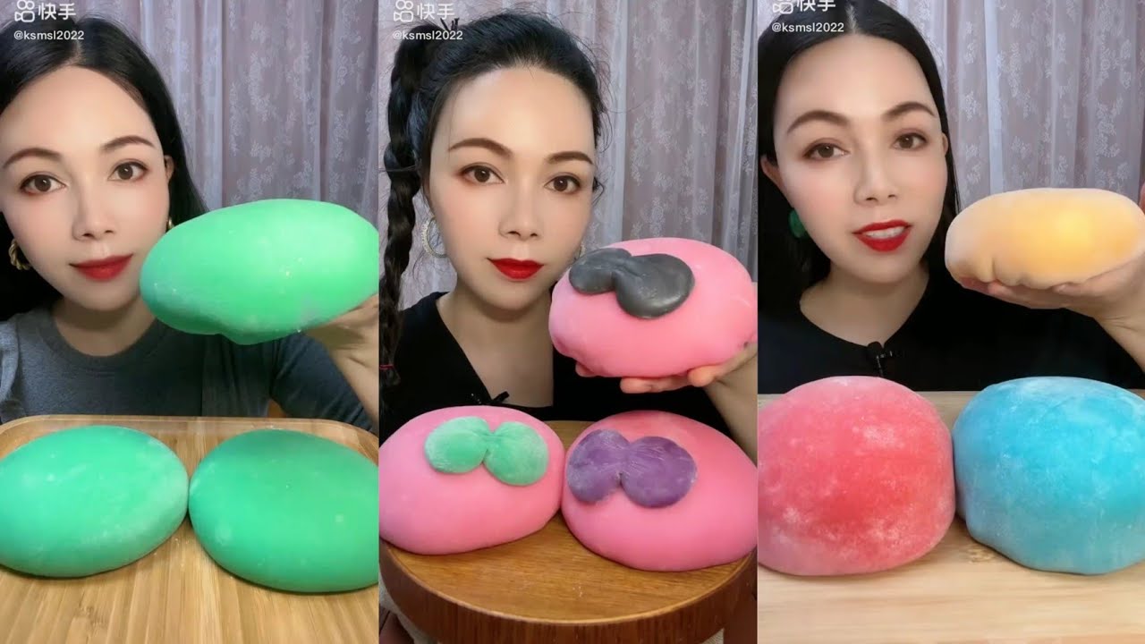 ASMR DESSERT - Mochi Cake Mukbang, โมจิเค้ก มุกบาง, 떡케이크 먹방, ,മോച്ചി കേക്ക്, Mukbang dessert tv