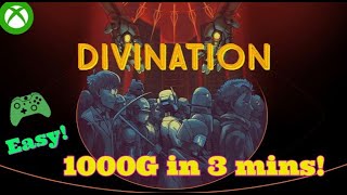 Divination Achievement Walkthrough #xbox  (1000g in 3 mins!)