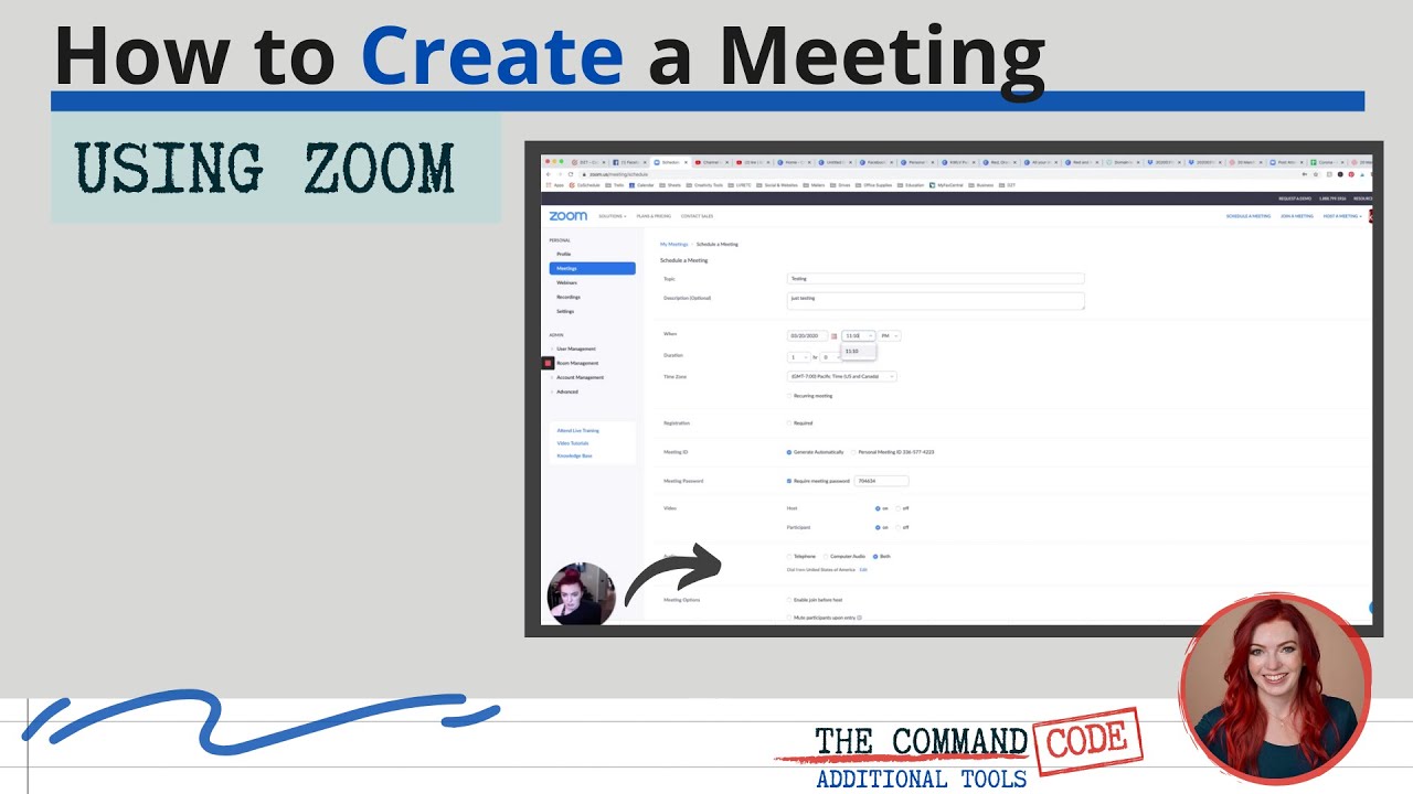 Create zoom meeting - adviserple