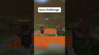 Villagers Lava Challenge meme #groxmc #minecraftmeme #minecraftvillagers