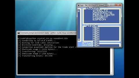 Pokemon Crystal: Remote Code Execution through the link cable
