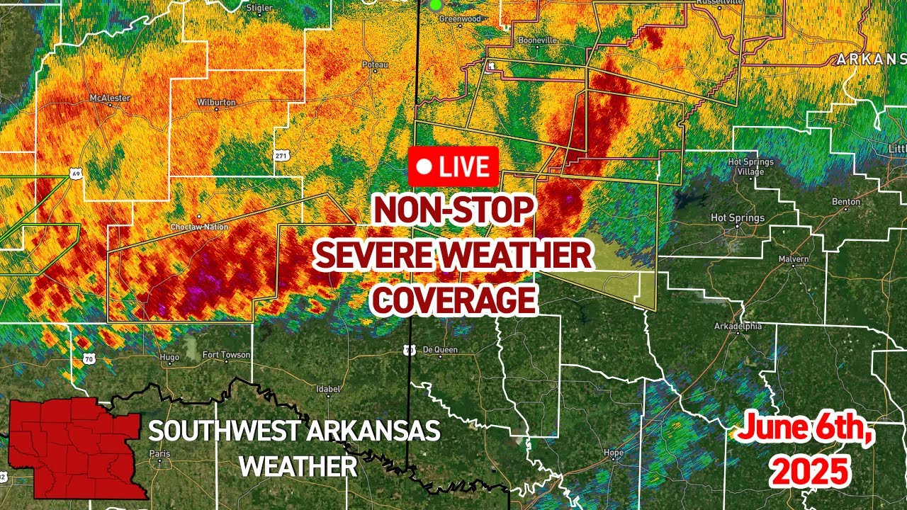 Live Severe Weather Nonstop Radar Coverage Saturday (6/7/25): Tracking ...