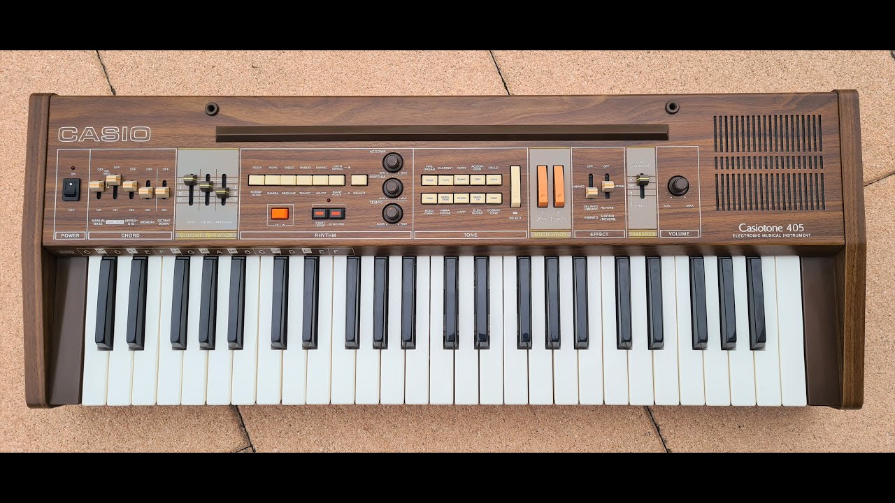 Casio, Casiotone 405, CT405, Analogue Vintage Keyboard