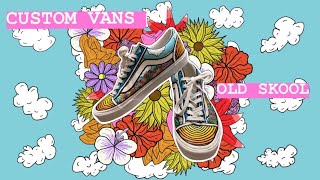 CUSTOM VANS OLD SKOOL CLASSICS | FLORAL VANS CUSTOM
