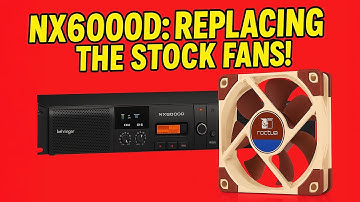 Behringer NX6000D Fan Mod ... is it worth it? (updated version of the video)