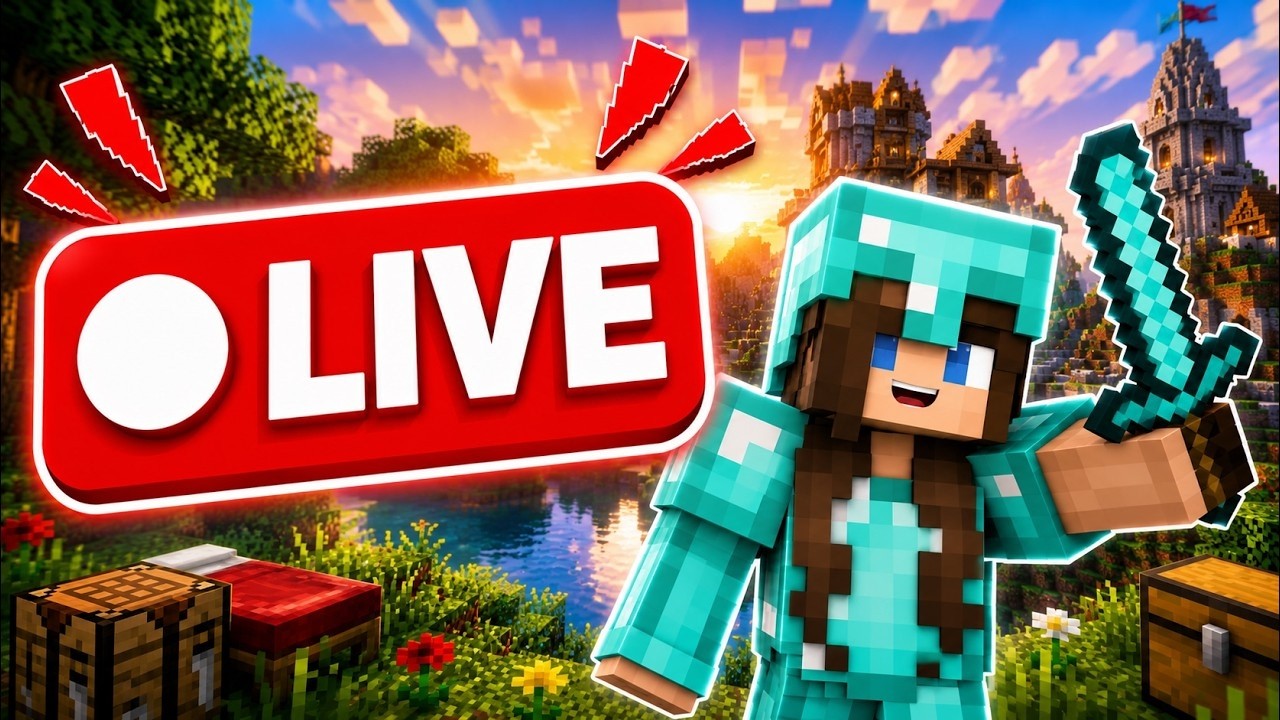 🔴 LIVE NOW! 💎 Minecraft Survival 🌍 #12 - YouTube