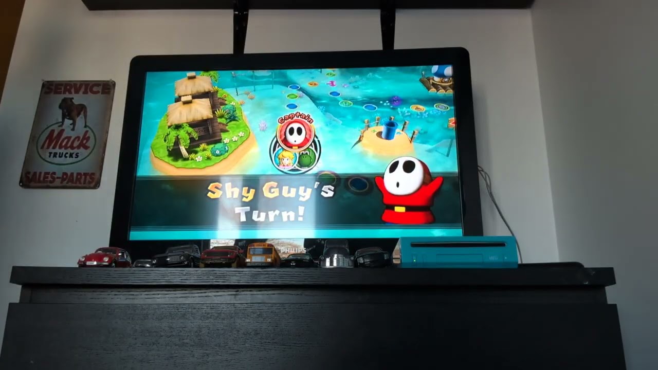Mario, plushie's playing Mario party 9 solo part 4 round 3 at blooper Beach