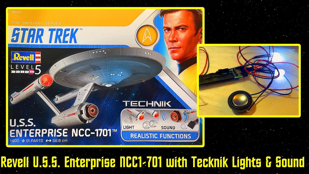Revell Star Trek U.S.S. Enterprise NCC1-701 with Technik Lights 