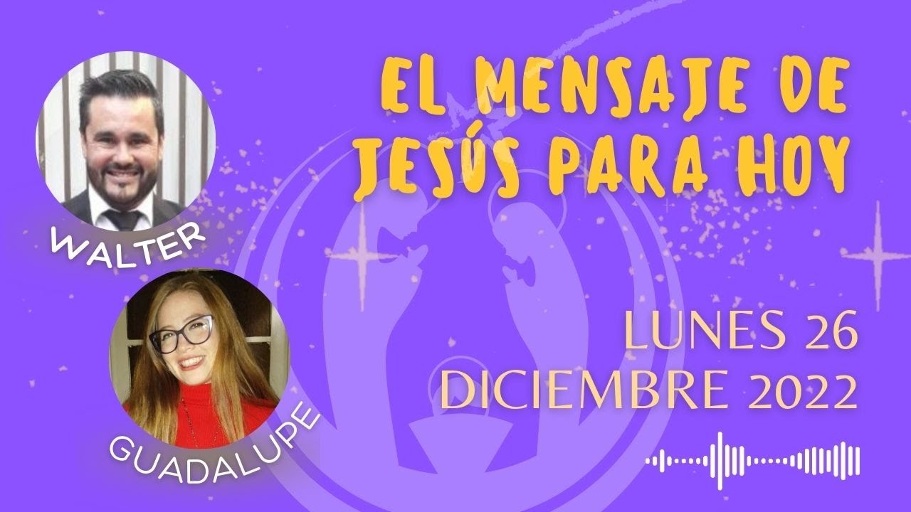 El evangelio de hoy, 26 de Diciembre, Pquia. Espíritu Santo