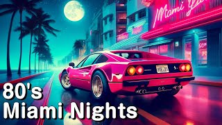 80's Miami Nights | Lofi Synthwave Mix | Neon Nostalgia