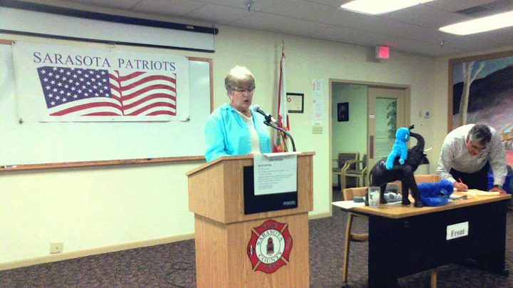 Beth Colvin at Sarasota Patriots Aug 5, 2014