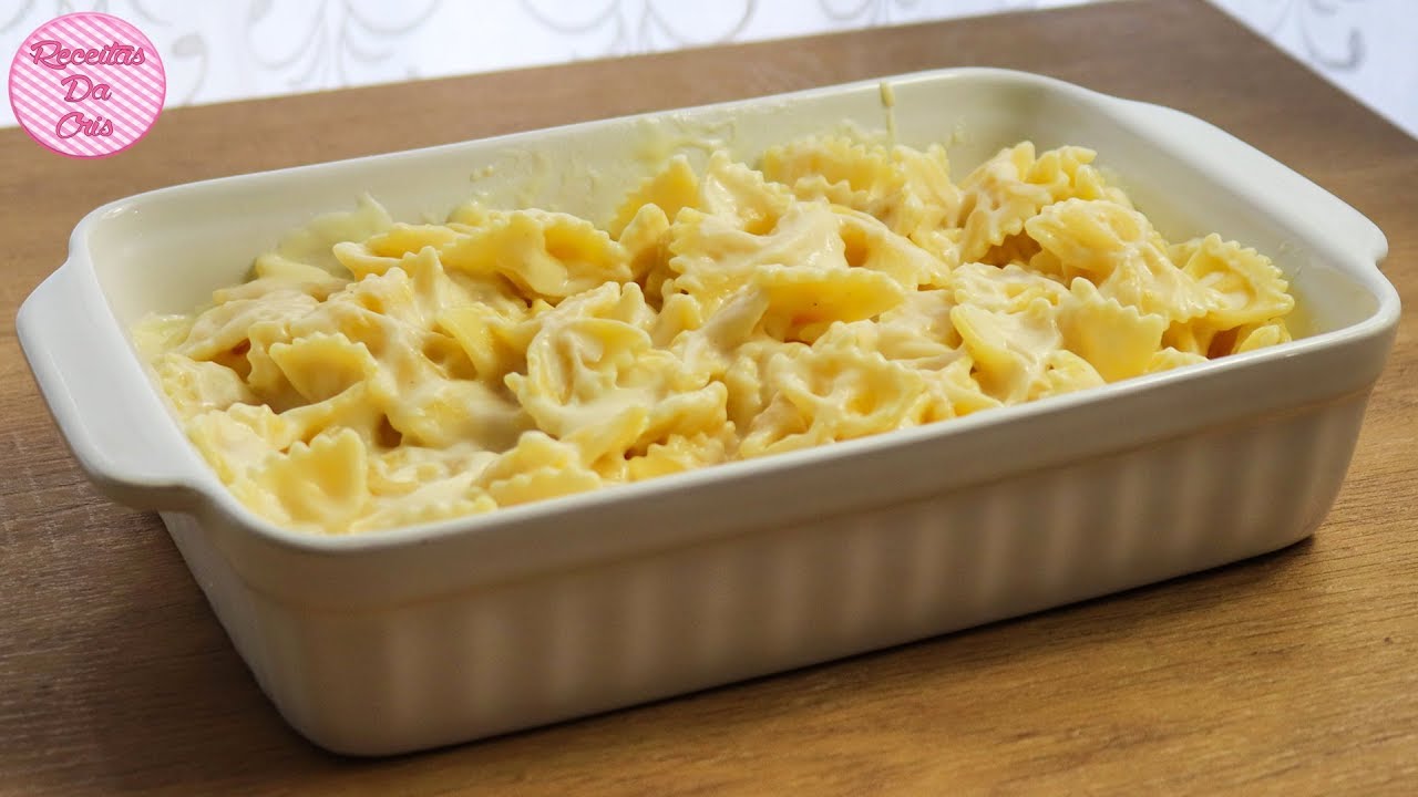MACARRÃO AO MOLHO BRANCO SUPER FÁCIL | RECEITAS DA CRIS