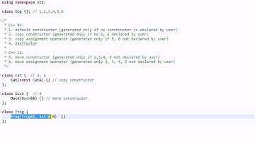 C++ 11: Compiler Generated Functions