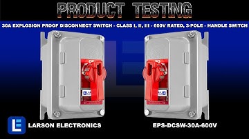 30A Explosion Proof Disconnect Switch - Class I, II, III - 600V Rated, 3-Pole-Handle Switch-Lock Out