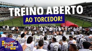 SANTOS ABRIRÁ TREINO PARA TORCIDA ANTES DE RECEBER O VASCO - LIVE