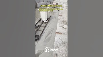 Granite Mining Process #stonemachine #sawblade #machine