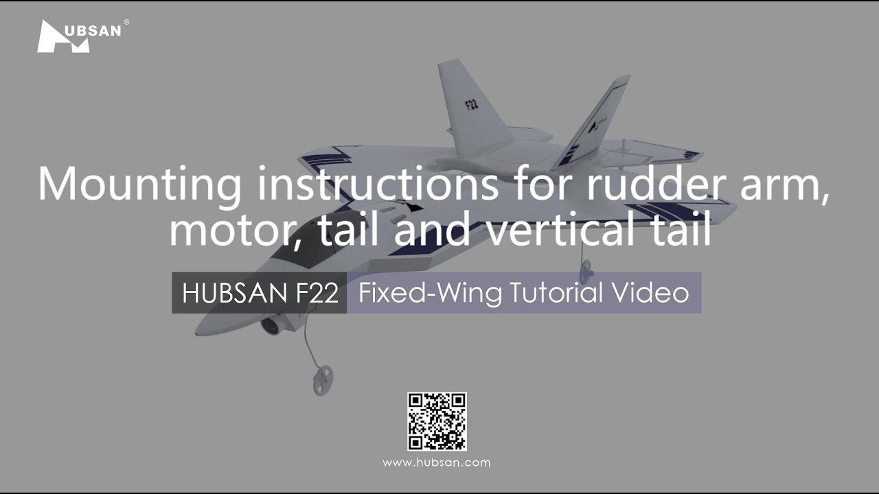 F22 Rudder F22 Fixed Wing Tutorial Video Mounting instructions for rudder arm ...