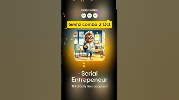 Gemz Daily Combo 2 October | Gemz Daily Code 2 October | Daily Combo Today