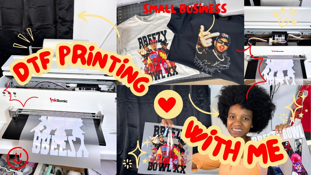 You Won’t Believe These Chris Brown Shirts Were Made at Home! | InkSonic R1390 DTF PRINTER 