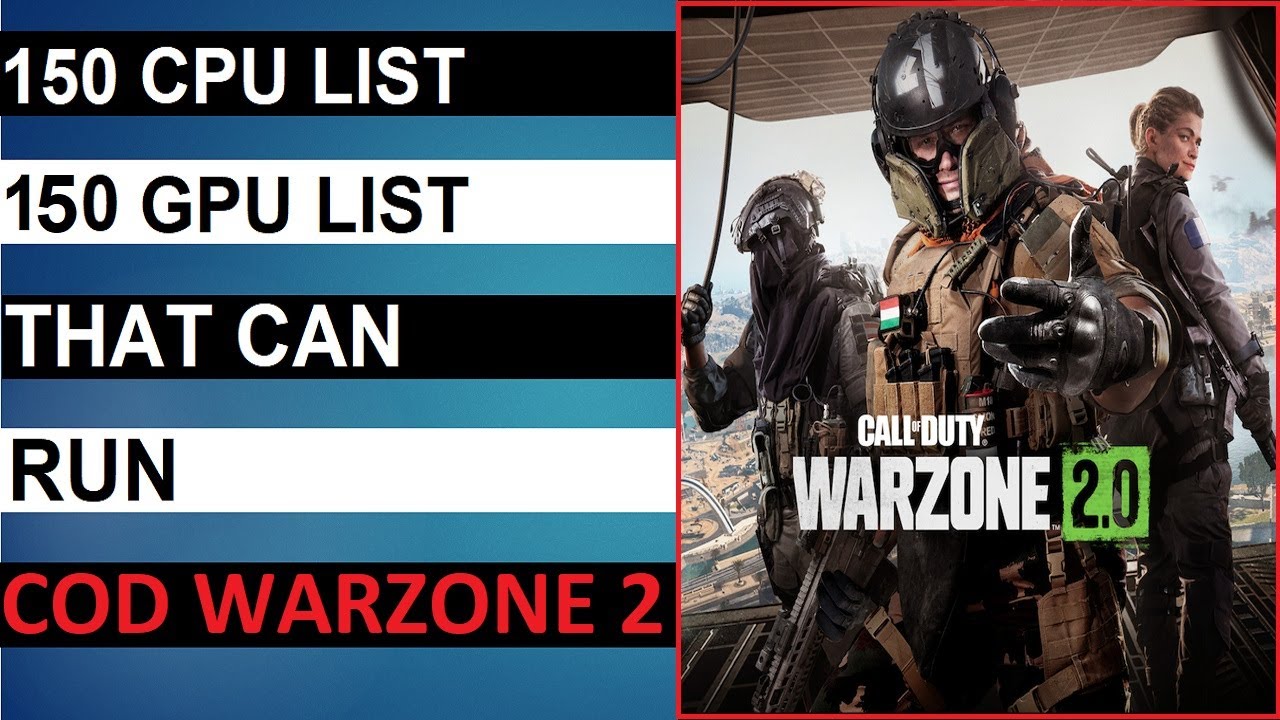 Call of Duty: Warzone 2 System Requirements - Can I Run It