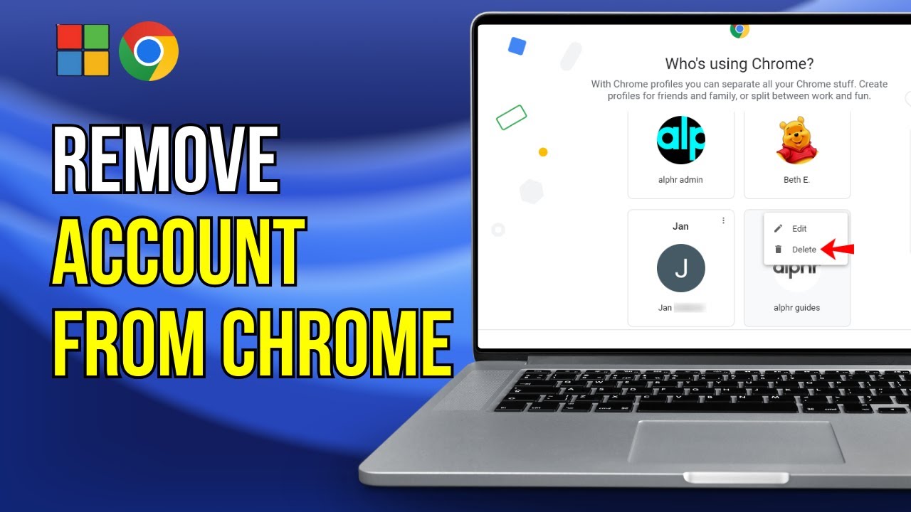 How to Remove Google Account from Chrome Desktop, Laptop (VERY EASY ...
