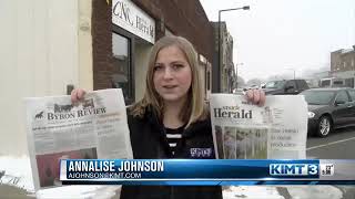 Local newspapers print last issues