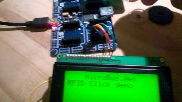 MikrobusNet demo with RFID Click board