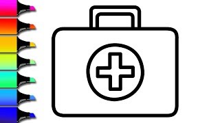 Coloring 12 Medical Tools Painting For Toddlers And Drawing For Kids Itty Bitty Kids Art