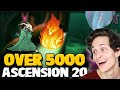 First time over 5000 score  ascension 20 silent  slay the spire