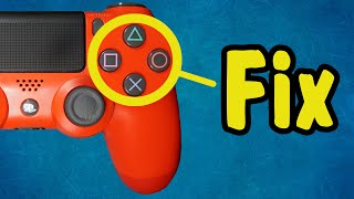 How to Fix Circle, X, Square, or Triangle Button on a DualShock 4 PS4 Controller | Repair Stuck