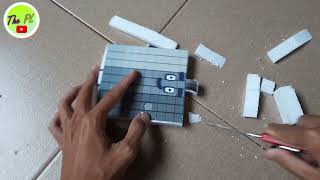 ASMR Numberblocks 90 Cutting Styrofoam 128