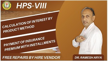 #Hire #Accounting Interest by Product Method | Insurance Premium | Free Repairs | ❤️  B. Com. I |  ✅