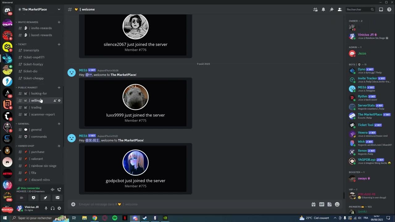 Valorant Account Trading/Buying/Selling Discord Server with over 700