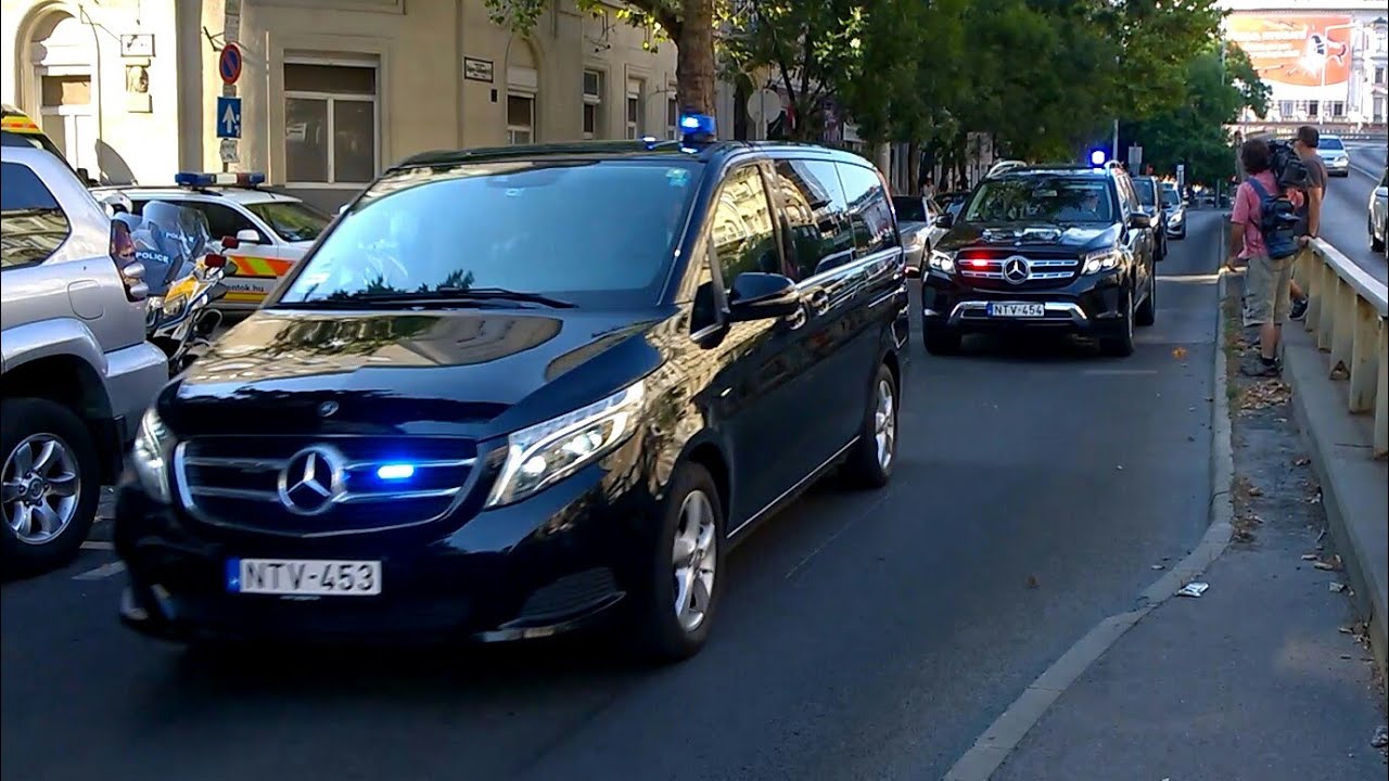 Delegation with police escort YouTube