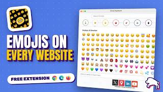 Emoji Keyboard: Emojis on every website | Free extension screenshot 1