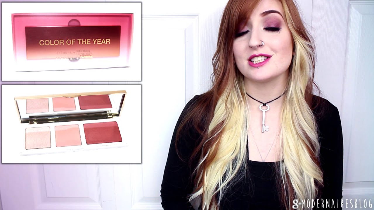 Review & Swatches: SEPHORA + PANTONE UNIVERSE Shimmering Marsala Cheek Trio